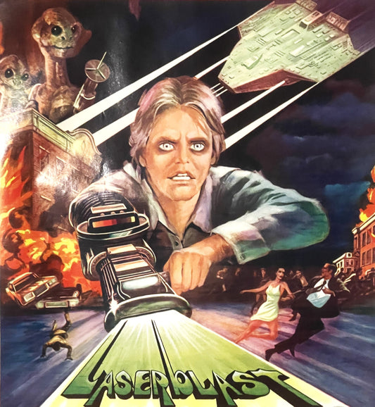 Vintage Belgian Movie Poster Laserblast 👽 1978 Rayon Laser Charles Band SciFi Cult Classic