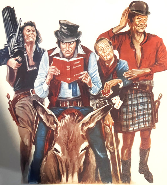 Vintage 1972 On M'Appelle Verita Belgian Movie Poster 🖼️ Mark Damon Comedy Spaghetti Western, Mijn Naam is Verita