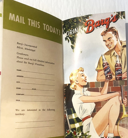 Vintage Mid-1950s Barqs Root Beer Franchise Prospectus 🥤 Smooth Sailing for the Bottler