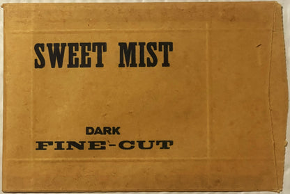 Antique Vintage 1930s - 1940s Sweet Mist Dark Fine Cut Tobacco Bag, Detroit, MI 🚬