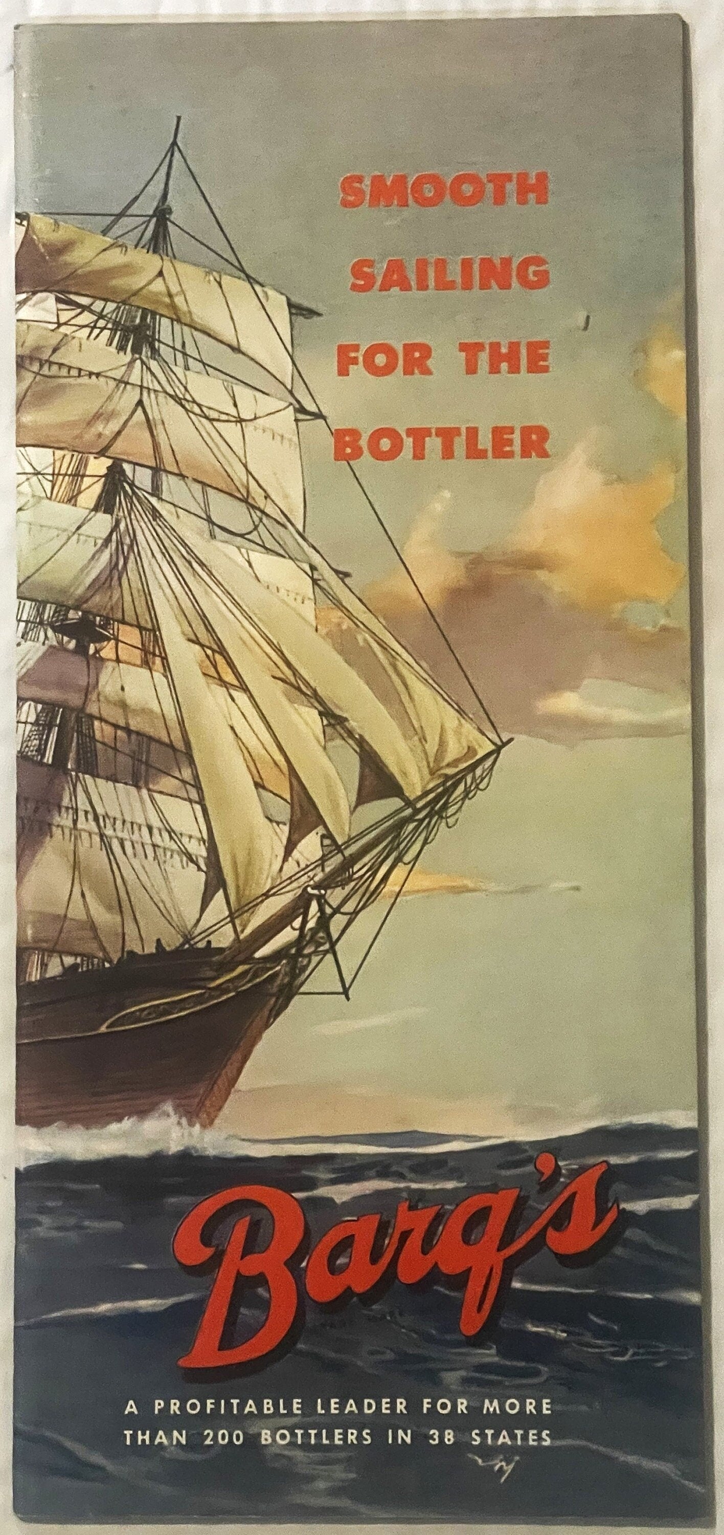 Vintage Mid-1950s Barqs Root Beer Franchise Prospectus 🥤 Smooth Sailing for the Bottler