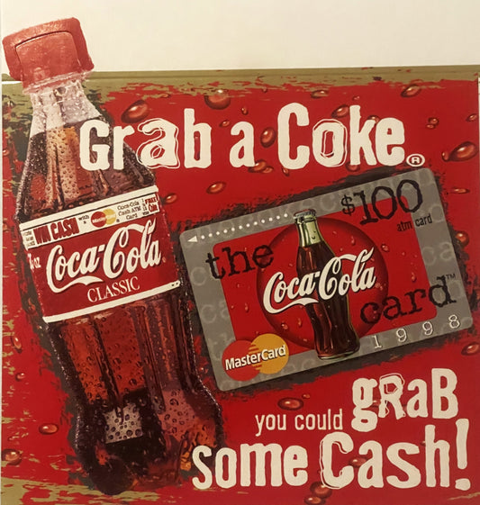 Vintage 1998 Coca Cola Store Display 🥤 Grab a Coke Grab Some Cash