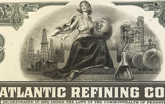 Vintage 1960s Atlantic Refining Company Stock Certificate Unearthed