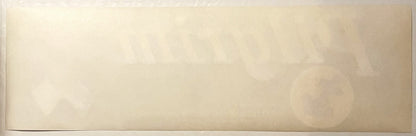 Cream-colored vintage crate label with faint Mayflower and fruit imagery visible in watermark style against plain background