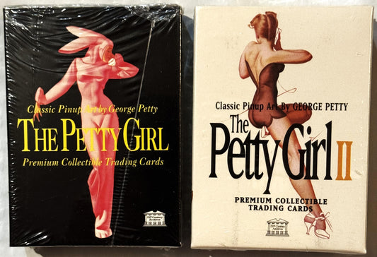 Vintage Petty Girl I & II Trading Card Sets 1995 George Petty Pinup Art Sealed NOS 21st Century Archives Complete 100-Card Collector Box 🍺