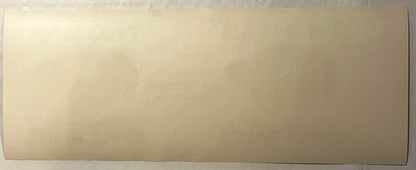 Antique Thomas Apple Sauce can label, cream-colored paper with faded printed text, flat lay view showing front label design, approximately 11x4 inches.