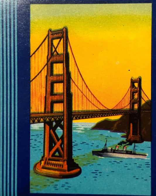 Vintage 1940s Pacific Pride Brand Emperor Grapes Crate Label 🍇 — Pacific Fruit Exchange, San Francisco CA — Bridge & Steamship Art
