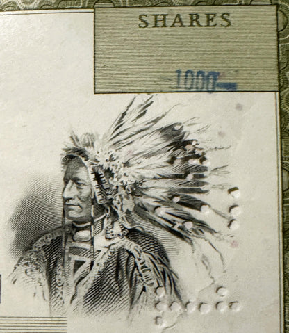 Vintage 1970s American Brands Inc. Stock Certificate 📜 Tobacco Americana! Green