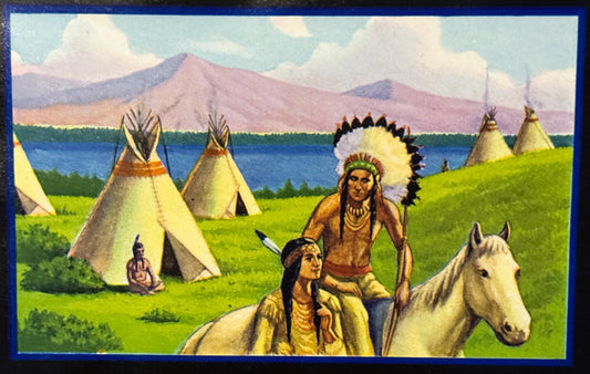 Vintage Rancheria Bartlett Pears Crate Label Native American Teepee Scene Suisun Valley Blue Anchor California Fruit Exchange 🍎