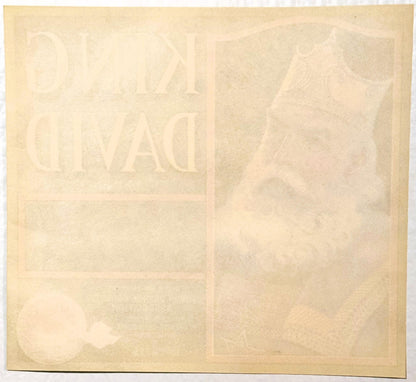 Antique 1930s King David Brand Sunkist Crate Label 🍊 — Yorba Orange Growers Association, Yorba District, Placentia CA