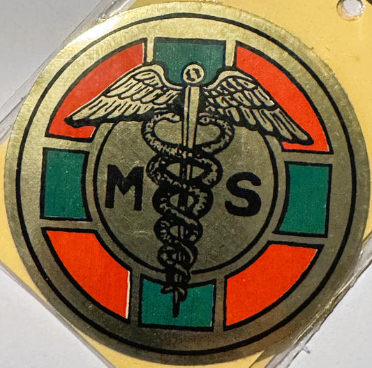 Rare Vintage 1960s Medical Caduceus Decal - Sticker ✨ Medicine and Pharmacy!