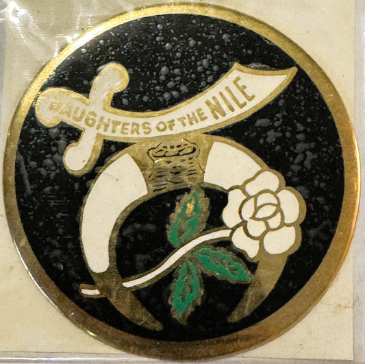 Rare Vintage 1960s Daughters of the Nile Decal - Sticker ✨ Historic Memorabilia!