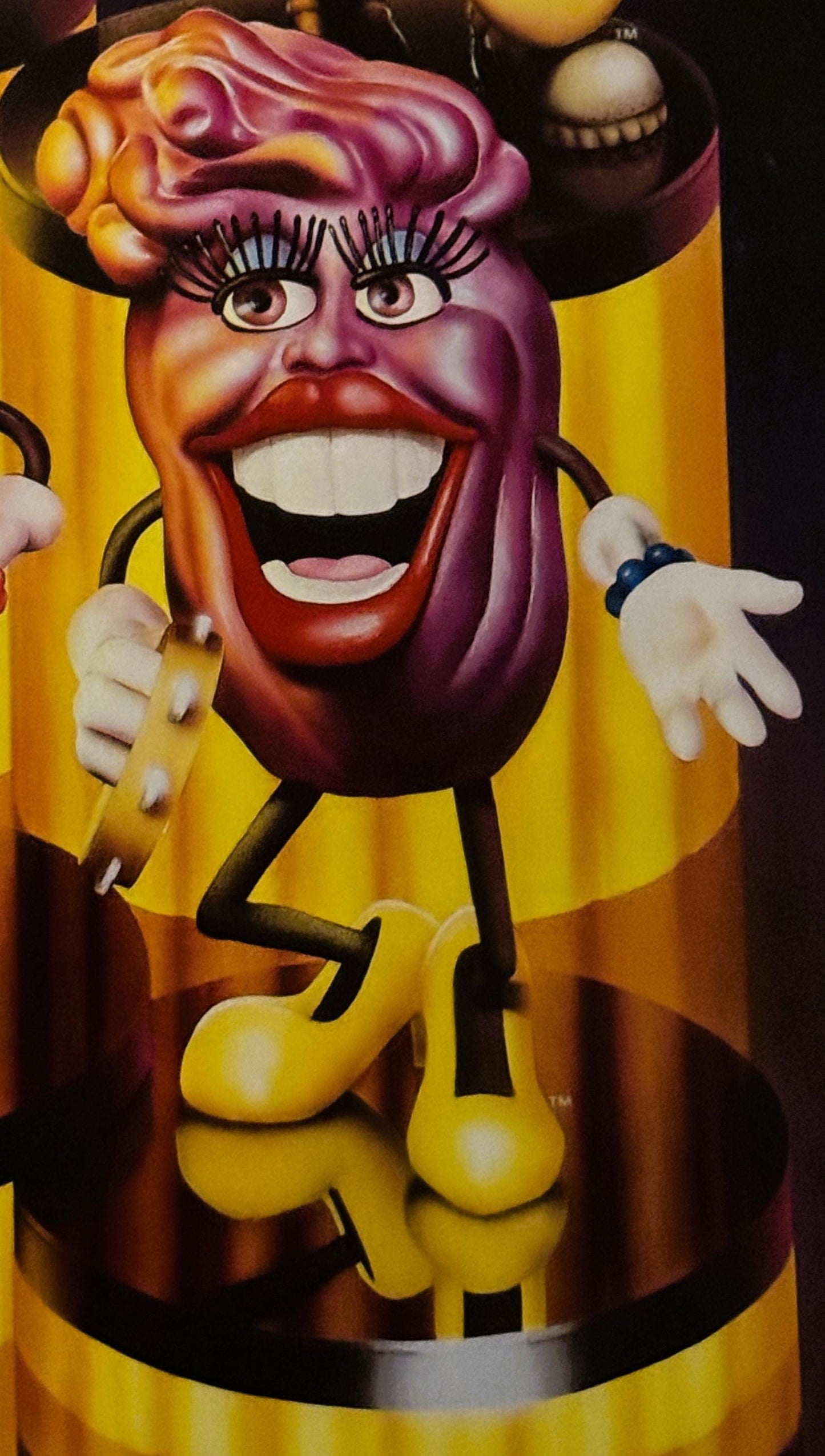 Vintage 1988 California Raisins Band Poster - CALRAB Fresno Advertising Print with Recipes & Fan Club Offer 🖼️