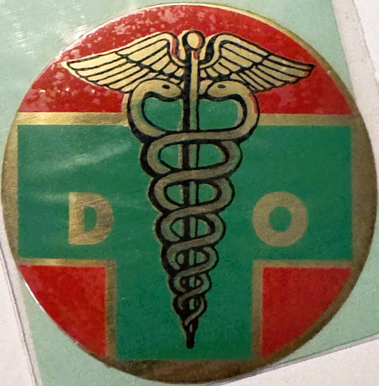 Rare Vintage 1960s Doctor of Osteopathic Medicine Decal - Sticker, Unopened! ✨