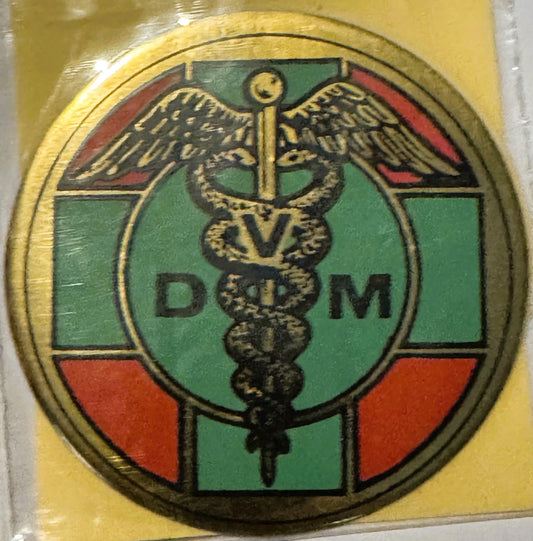 Rare Vintage 1960s Doctor of Veterinary Medicine Decal - Sticker, Walterboro, SC ✨