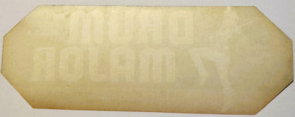 Antique 1930s Drum Major Brand Crate Label — Umatilla Citrus Growers Ass'n, Umatilla, Florida