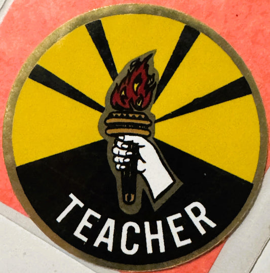 Vintage 1960s Teacher Decal: Embla Crest ✨ Walterboro SC Collectible