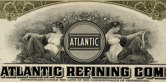 Vintage Atlantic Refining Company Stock Certificate from the 1950s