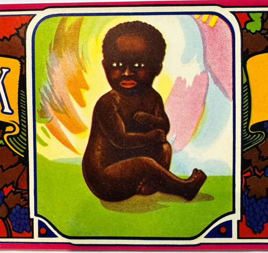 Vintage 1970s Small Black Zinfandel Crate Label – Escalon, California