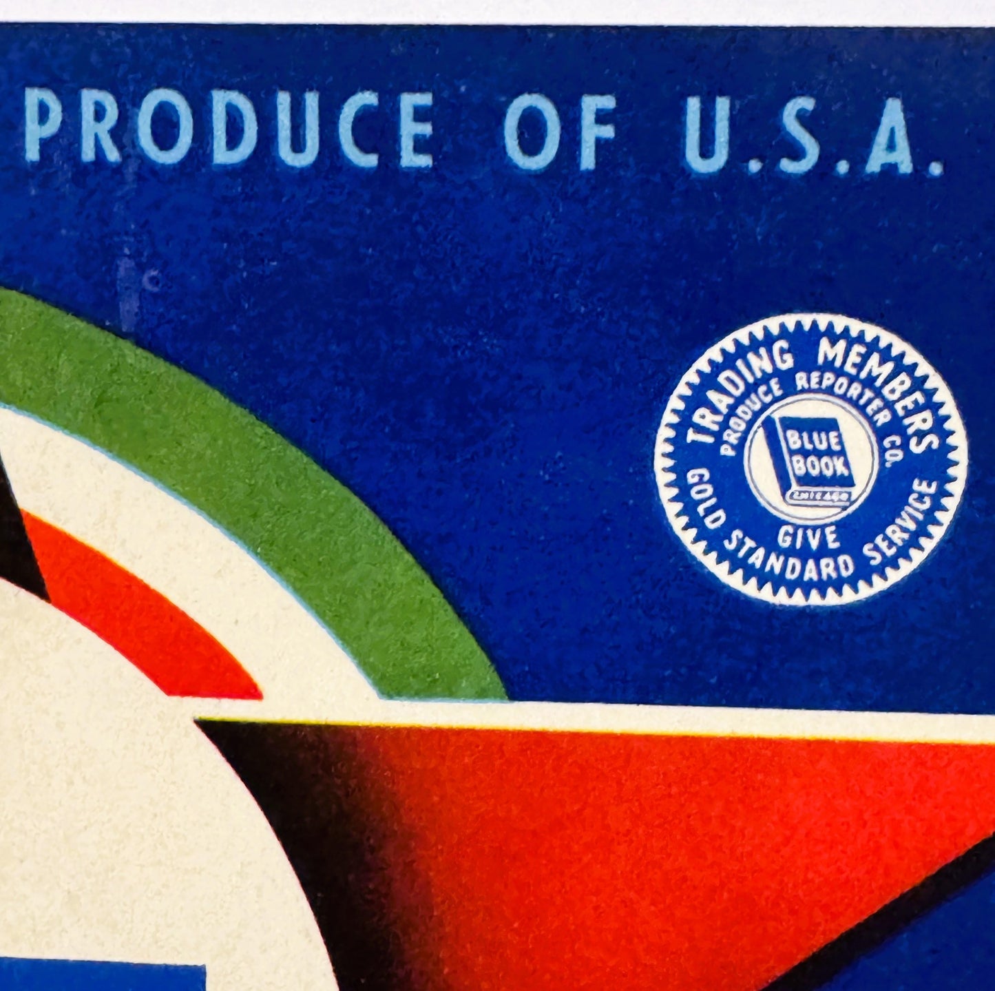 Vintage 1950s Doe Brand Carrots Crate Label 🥕 — Joe Maggio, Inc., Holtville CA — Produce Reporter Blue Book Emblem