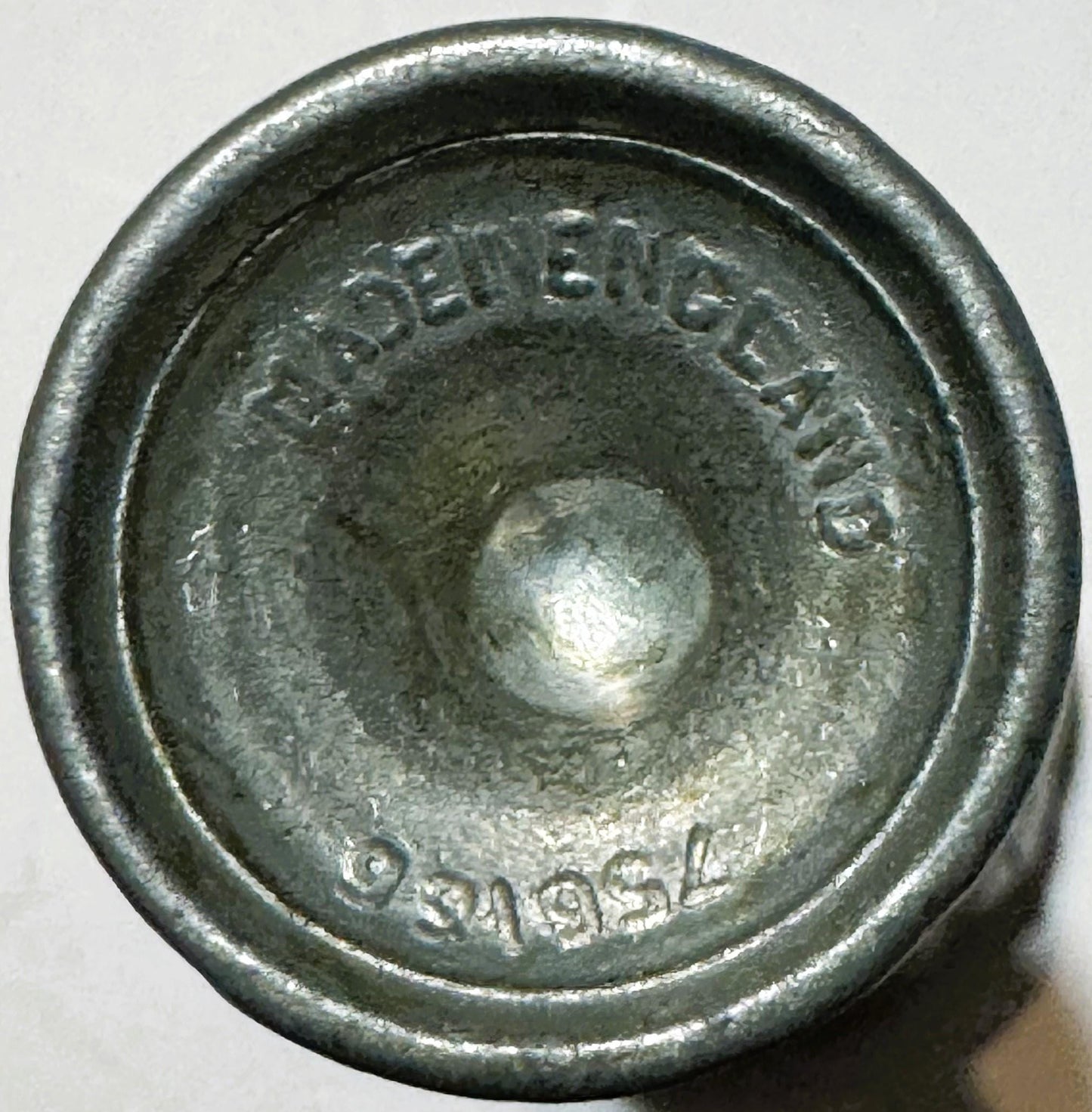 Vintage English Metal Mystery Object 🧩 Two-Piece Industrial Artifact, Stamped, Purpose Unknown