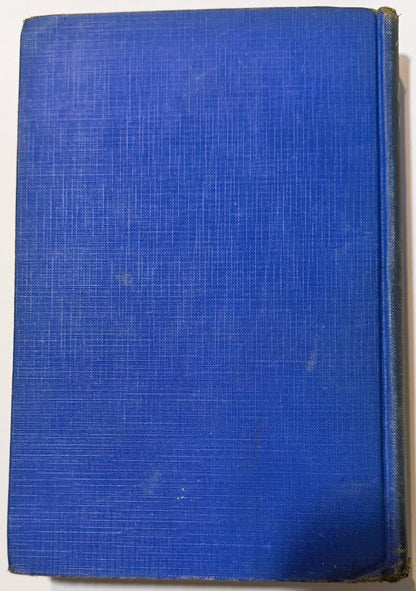 Blue cloth hardcover book with textured linen binding, front cover shown against white background
