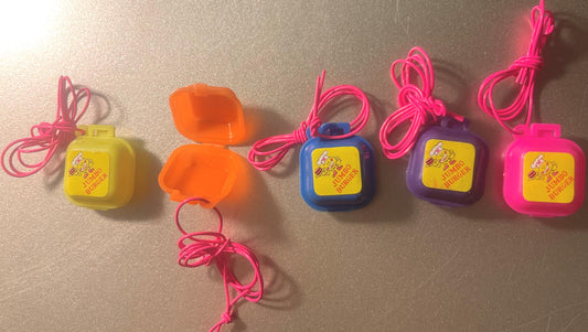 Vintage 80s Jumbo Burger Charms 🍔 Secret Stash Box Necklaces – 10 or 20 Pack
