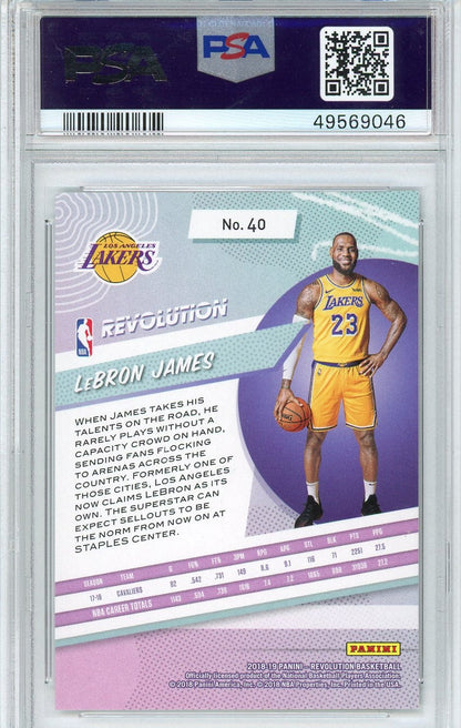Graded 2018 Panini Revolution LeBron James Card, PSA 10 Gem Mint