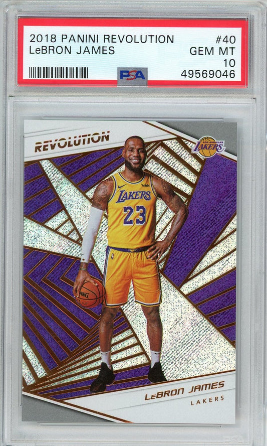 Graded 2018 Panini Revolution LeBron James Card, PSA 10 Gem Mint