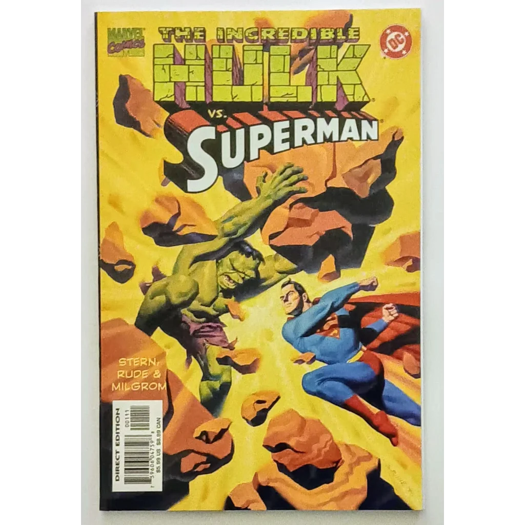 Epic Incredible Hulk vs Superman DC Comics Cover