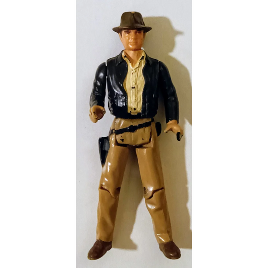 1982 Kenner Indiana Jones action figure in brown hat and tan outfit