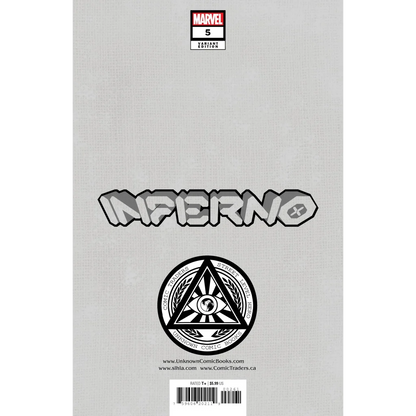 Marvel Inferno comic book David Nakayama exclusive color variant issue 5