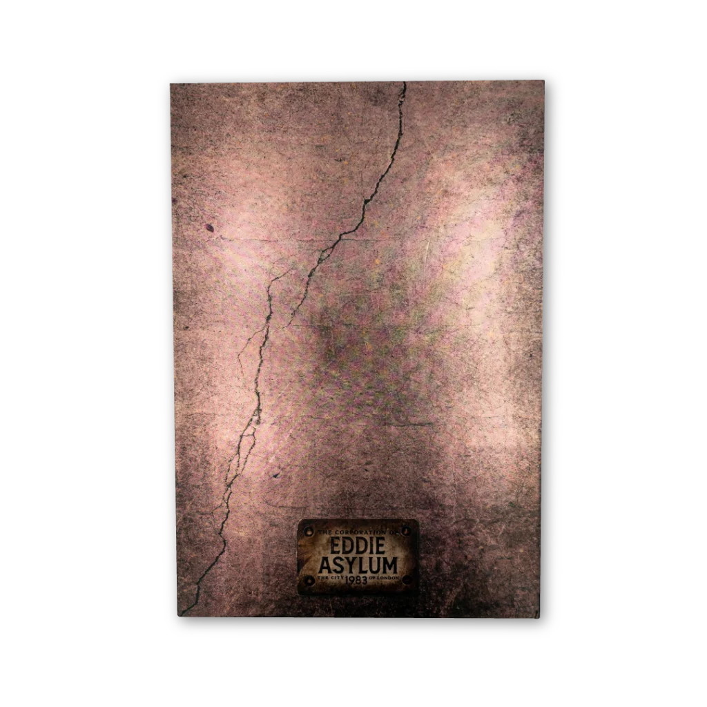 Iron Maiden Eddie Asylum sign by Rantz Hoseley from Piece of Mind Deluxe Set