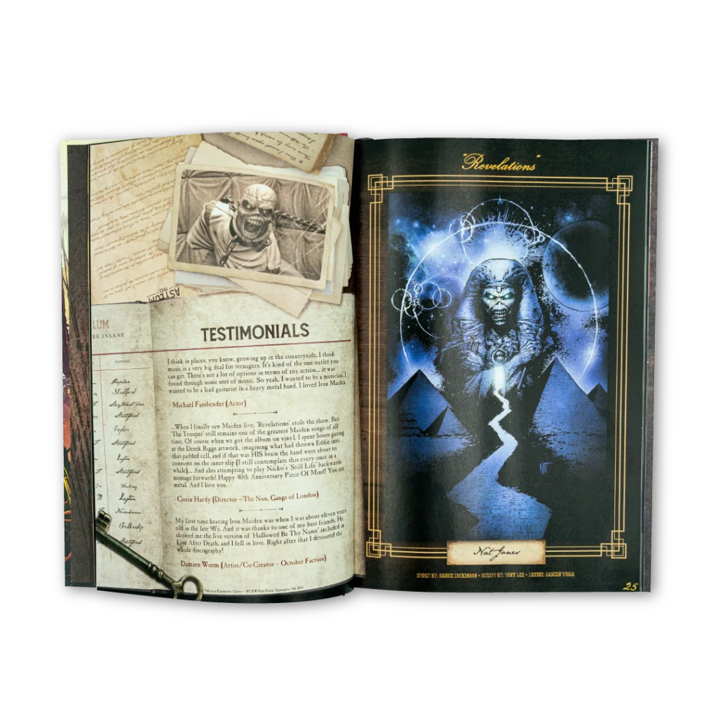 Iron Maiden Piece of Mind The Trooper edition hardcover with mystical cover art