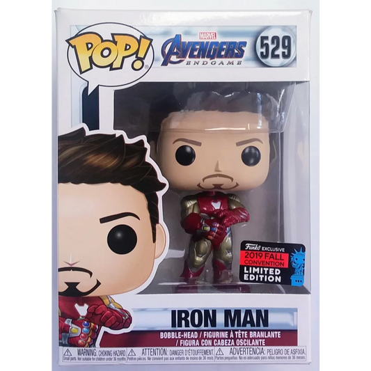 Iron Man Endgame Marvel Funko Pop limited edition bobble-head with protector