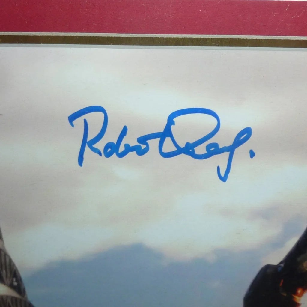 Framed Iron Man photo with Robert Downey Jr. autograph Radar ONeil signature