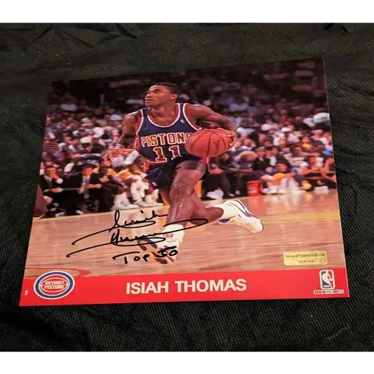 Autographed 8x10 photo of Isiah Thomas for sports collectors