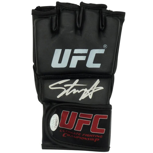 Israel Adesanya hand signed black UFC glove with JSA authentication