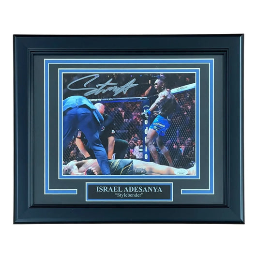 Israel Adesanya deluxe framed 8x10 photo with signed Stylebender autograph