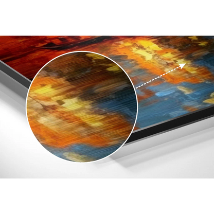 Stunning Abstract City Art on Brushed Aluminium Dibond | Modern Wall Art Decor | vintageantiquesgifts.com