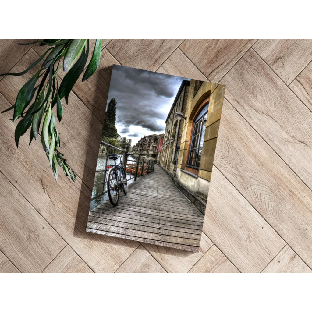 Insigne Aluminum Prints Vintage Bicycle Boardwalk Wall Art | Modern Wall Art Decor | vintageantiquesgifts.com