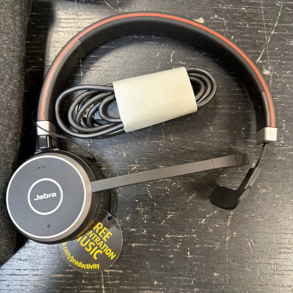 Jabra Evolve 65 SE mono wireless headset with noise cancelling mic