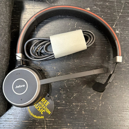 Jabra Evolve 65 SE mono wireless headset with noise cancelling mic