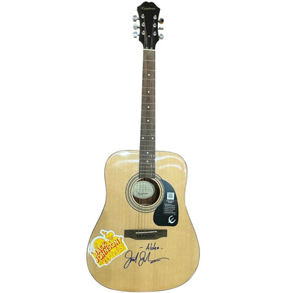 Jack Johnson signed Epiphone acoustic guitar with natural finish