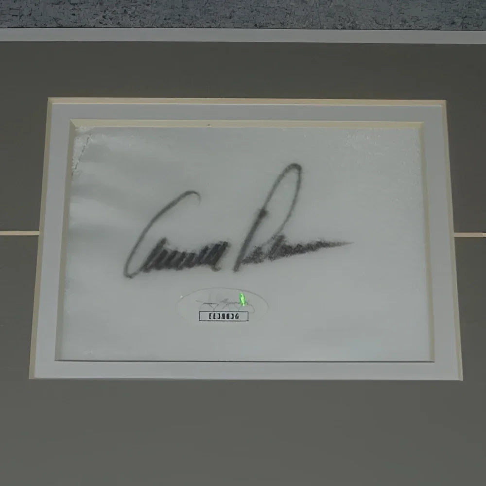 Deluxe framed golf piece with Anna Kournikova autograph