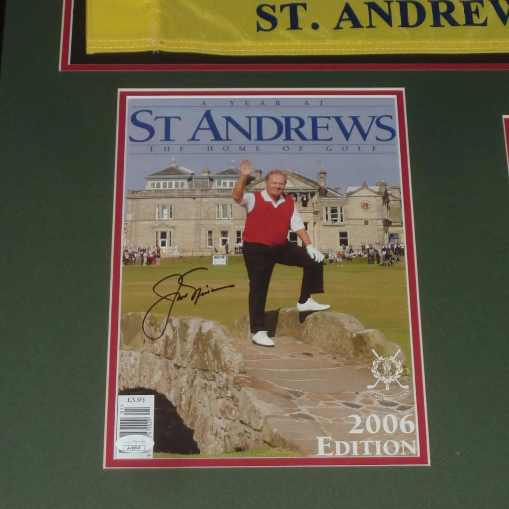 Jack Nicklaus autographed 2005 British Open deluxe framed program