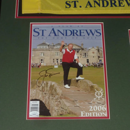 Jack Nicklaus autographed 2005 British Open deluxe framed program