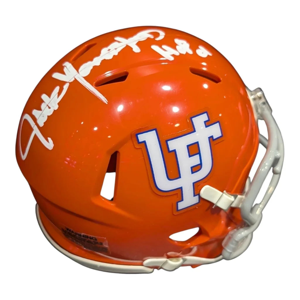 Jack Youngblood autographed Florida Gators mini helmet with HOF 01