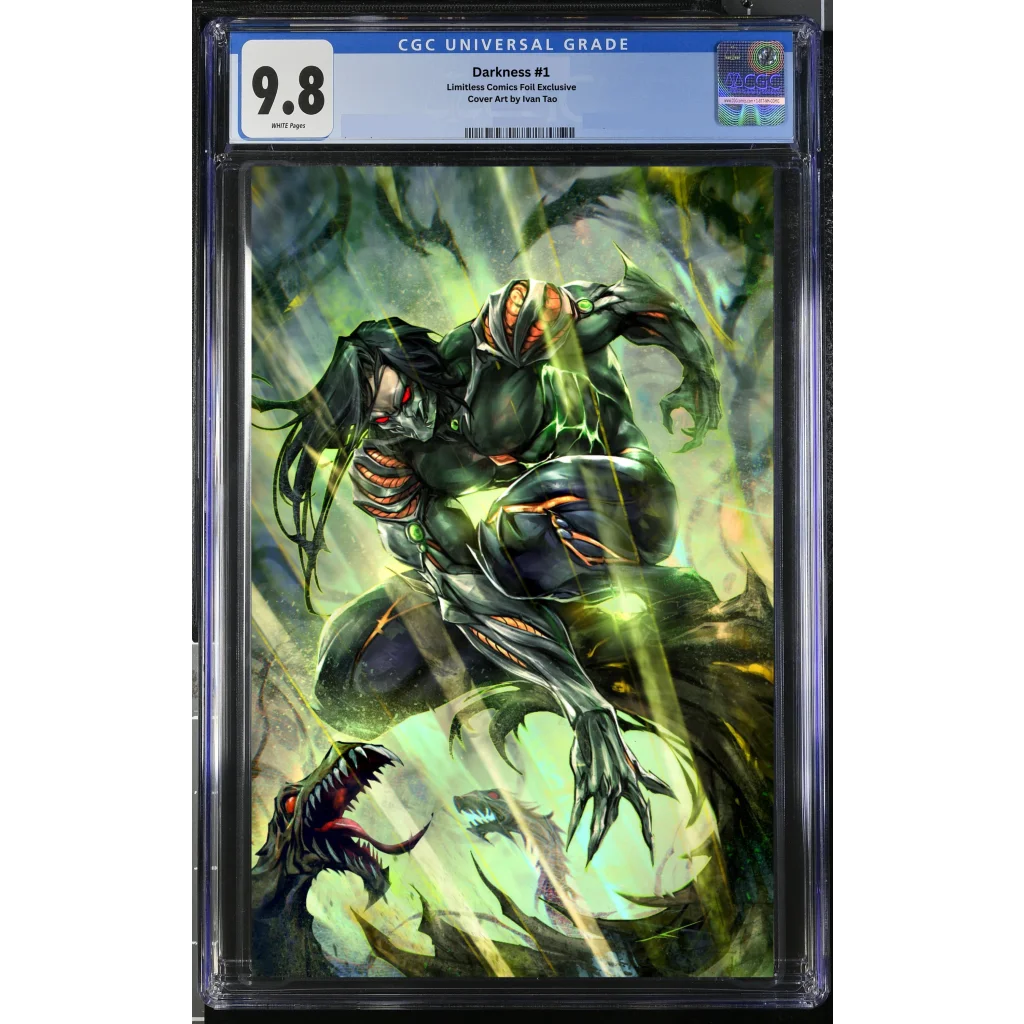 Marc Silvestri’s Jackie Estacado in dynamic Darkness comic pose