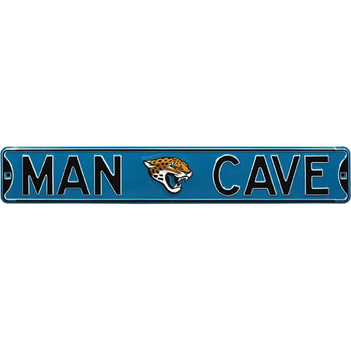 Jacksonville Jaguars Man Cave authentic street sign with jaguar logo